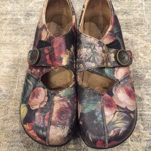 Alegria flower leather Mary Jane shoe UNIQUE